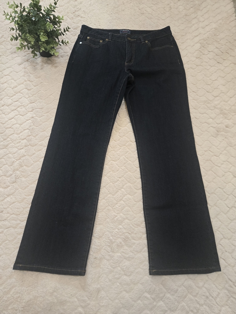 CHAPS Denim Dark Wash Madden Straight Leg Jeans, Size 10